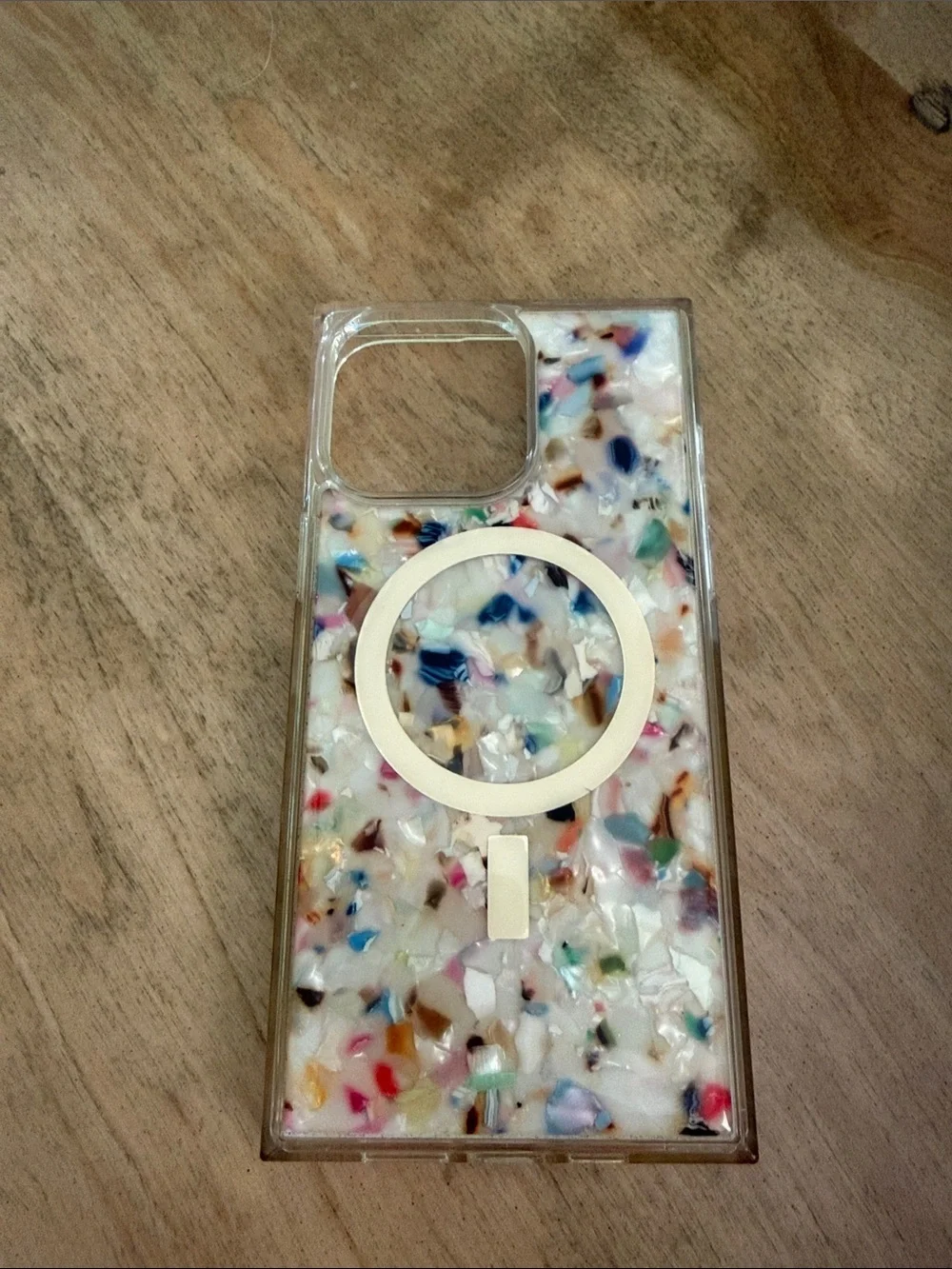 Multicolor Terrazzo MagSafe-Style Phone Case - White Base